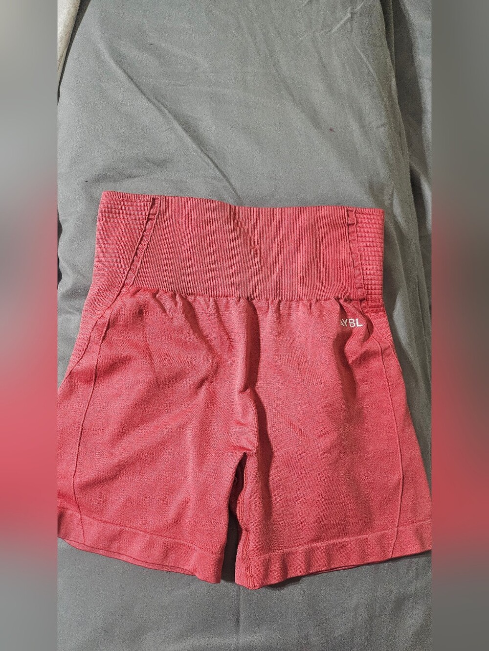 AYBL Seamless High-Waist Shorts in Dusty Rose Pink